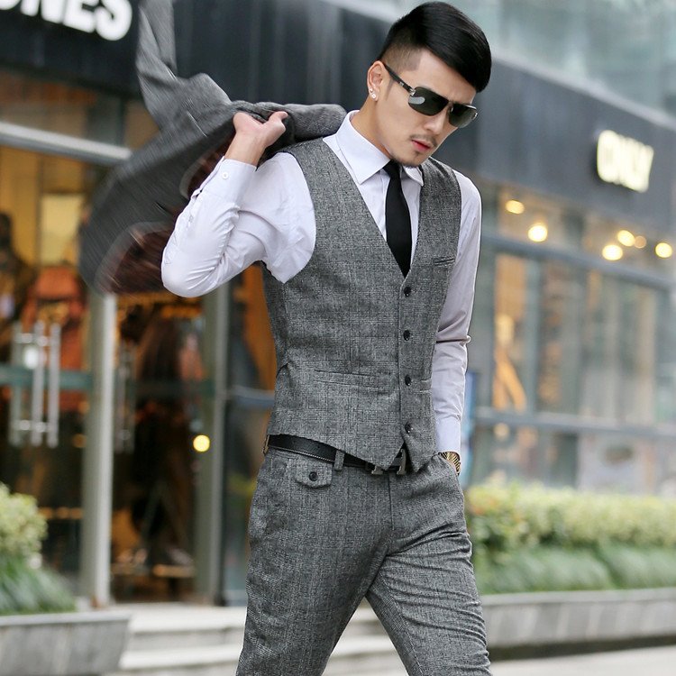 Pantalón gris para vestir elegante
